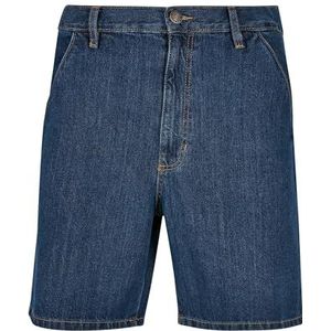 Urban Classics Organic Denim bermuda shorts voor heren, Mid Indigo Washed