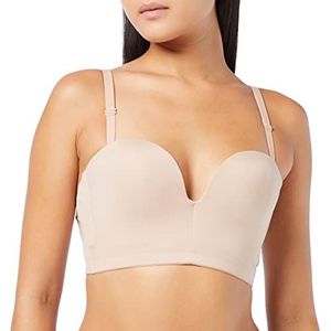 Wonderbra Voorgevormde Longline Push-up Bh Ultimate Backless Bra Lichtbeige