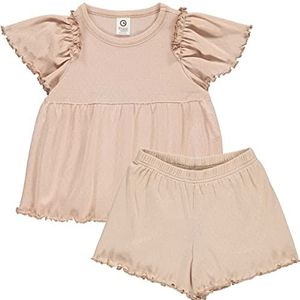 Müsli by Green Cotton Pyjama Pretty S/S T And Shorts Pyjama Set Meisjes, Roze Spa