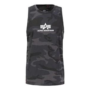 ALPHA INDUSTRIES Basic tanktop met korte mouwen, zwart/camouflage