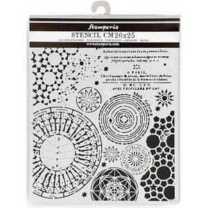 Stamperia Dikke sjablonen voor scrapbooking, albums, kaarten, bullet journal, enz. Flexibel materiaal, gemakkelijk schoon te maken, perfect voor vrije tijd, handwerk en geschenken (Fortune gemengde