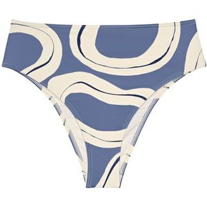 Triumph Bas de bikini d'été pour femme - Taille haute, Combinaison bleue, 38