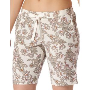 Schiesser Korte modal bermuda - Mix + Relax pyjamabroek voor dames, Crème 175479