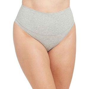 Spanx Cotton Control string van katoen voor dames, Heather Grijs