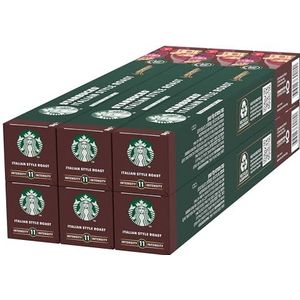 STARBUCKS Italian Style Roast by Nespresso, bruine roostering, koffiecapsules, 6 x 10 (60 capsules)