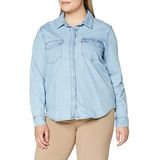 Levi's Essential Western Cool Out 4 Dameshemd (1 stuk), blauw (Cool Out (2) 0001)