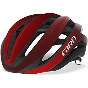 Giro Aether MIPS Routehelm, uniseks, voor volwassenen, mat helder rood/donkerrood, M 55-59 cm