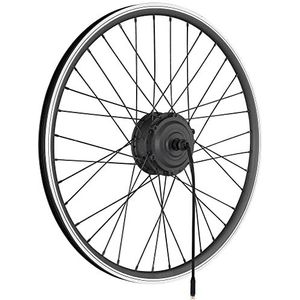 Windmeile | E-bike naafmotor, voorwiel, opgeslagen, zwart, 26 inch, 36 V/250 W, elektrische fiets, pedelec