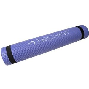 TechFit Fitness professionele yogamat, ideaal voor de sportschool thuis, vloeroefeningen, kamperen, stretchen, pilates, 6 mm, paars