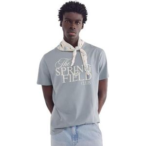 Springfield Camiseta Springfield Club gebreid heren, Regatta blauw, M