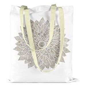 Bonamaison Boodschappentas, boodschappentas, machinewasbaar, opvouwbaar, zeildoek met lange handgrepen, grootte: 34 x 40 cm