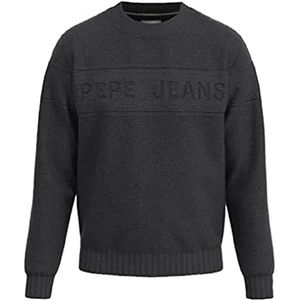 Pepe Jeans Nino Knitwear LS Dames Black Washed 990 S, zwart stonewashed 990