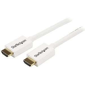 StarTech.com HDMI-kabel CL3 met Ethernet - 5m - Ultra HDMI-wandkabel - High Wire HDMI 4K 30Hz UHD - 10,2 Gbit/s - HDMI-kabel 1.4-30AWG - Wit (HD3MM5MW)