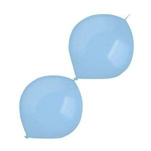 Amscan Decorator Standard E-Link latex ballonnen pastelblauw Link-a-Loon 100 stuks