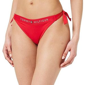 Tommy Hilfiger Side Tie Cheeky Bikini zijstropdas dames, Primary Red