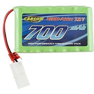 Carson NIMH 500608203 Tamiya reservebatterij voor RC voertuigen, 7,2 V, 700 mAh