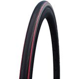 Schwalbe Lugano 2 Copertone Unisex Volwassenen, Nero/Rosso, 28'700x25C 25-622