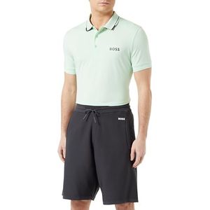 BOSS Hommes Tondar Short Regular Fit en Tissu Stretch à Logo, Charcoal16, L