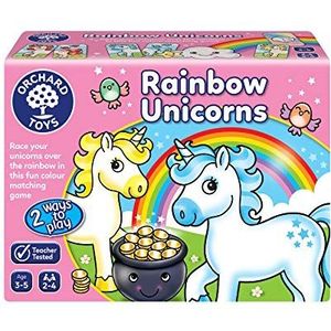 Orchard Toys - Rainbow Unicorns - Educatief kleuren spel - regenboog en eenhoorn thema - vanaf 3 jaar - Unicorn Speelgoed