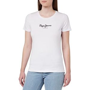 Pepe Jeans New Virginia T-shirt voor dames (1 stuk), 800 wit