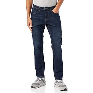 camel active Regular Fit Houston Stretch Jeans Heren (1 stuk), Donkerblauw