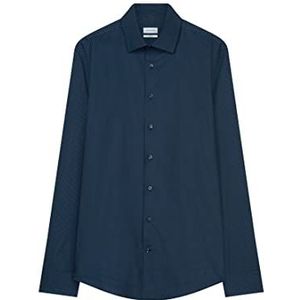 Seidensticker X-slim fit shirt met lange mouwen heren, Donkerblauw