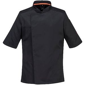 Portwest C738 Professioneel koksjack met luchtig mesh voor heren, zwart, XXXL