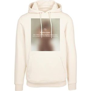 Mister Tee Sensitive Content hoodie voor heren, zand, L, Zand