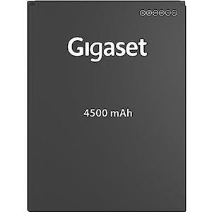 Gigaset Smartphone batterij compatibel met GS5 en GS5 Lite 4500 mAh te gebruiken als reserve- of reservebatterij, originele Gigaset batterij, eenvoudig te bedienen, zwart