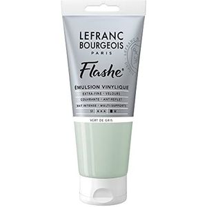 Lefranc Bourgeois Flashe Acrylverf, Tube 80 ml, grijsgroen