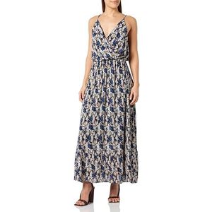 faina Robe maxi pour femme, Bleu multicolore., S