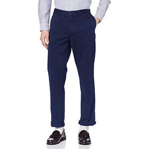 Tommy Hilfiger Denton Th Flex Satin Chino GMD Herenbroek, Evening Sky, 31 W/34 L, Evening Sky