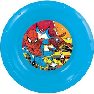 Marvel Bol bleu pour enfants en plastique Spiderman résistant aux chocs accidentels et réutilisable