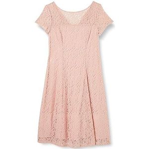 Gina Bacconi Robe de cocktail mi-longue en dentelle à paillettes pour femme, rose, 42