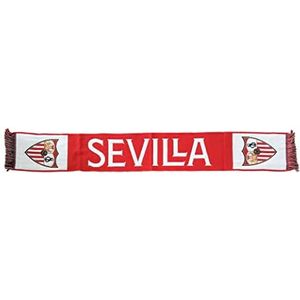 Sevilla FC Sjaal, rood, schild, wit, rood, standaard uniseks volwassenen, rood, standaard, Rood