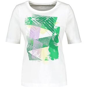 Gerry Weber T-shirt à manches courtes pour femme avec paillettes, blanc cassé, 38