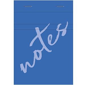 Calligraphe 15357C Notitieblok met blauwe kop (een merk van Clairefontaine), A7, 7,4 x 10,5 cm, 100 vellen kleine ruitjes, papier 60 g, semi-omhullende omslag