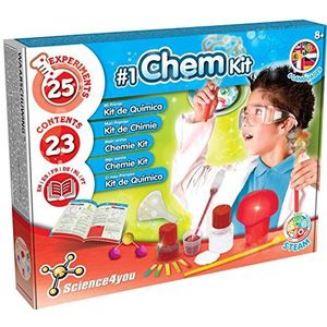 Science4you - Chemie laboratorium voor kinderen vanaf 8 jaar - Wetenschappelijke set met 25 scheikunde-experimenten voor kinderen - Explosieve wetenschap - Scheikundespel en educatief spel voor
