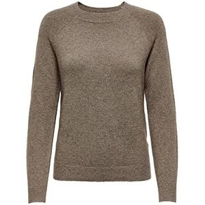 ONLY Onlrica Life L/S Knt Noos Sweater Dames, Brownie