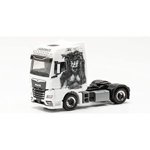 herpa 315722 TGX GX Tractor ""Lagoudakis 6/Medusa"" trouw aan schaal 1:87, model vrachtwagen voor diorama, modelbouw, verzamelstuk, miniatuurdecoratie van kunststof, meerkleurig