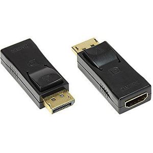 good connections DisplayPort naar HDMI-adapter, mini-beeldscherm, zwart, aansluitkabel