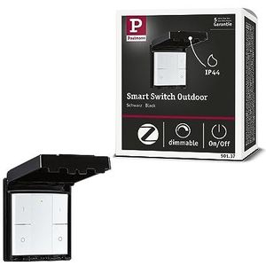 Paulmann 50137 Smart Home Zigbee Wandschakelaar Outdoor IP44 Aan/Uit/Dimbaar Wit Kunststof Controle