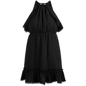 NALLY 19226456-NA02 Mini robe pour femme Noir Taille M, Mini robe, M