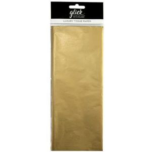 Glick Luxe zijdepapier, groot, 750 x 500 mm, goud, 4 stuks