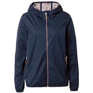 killtec Functionele outdoorjas voor dames, 2-laags, met capuchon, marineblauw, 64, Navy Blauw