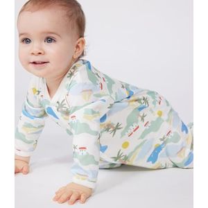 Petit Bateau Dormez bien Sans Pieds Unisexe-Enfants, Blanc/multicolore, 12 mois