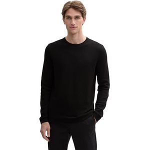 TOM TAILOR Pull pour homme, 29999 - Noir., L