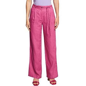 ESPRIT Pantalon Large en Lin, violet, 30W / 32L