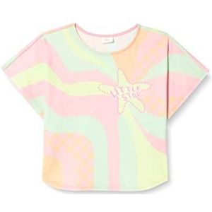 s.Oliver Meisjes T-shirt Loose Fit meerkleurig | Roze 43d2, 116-122, Meerkleurig | Roze 43D2
