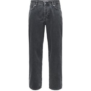 Onsfade Loose Box Tai DNM Cbo, donkergrijs denim, 34 W/30 l, Donkergrijs denim